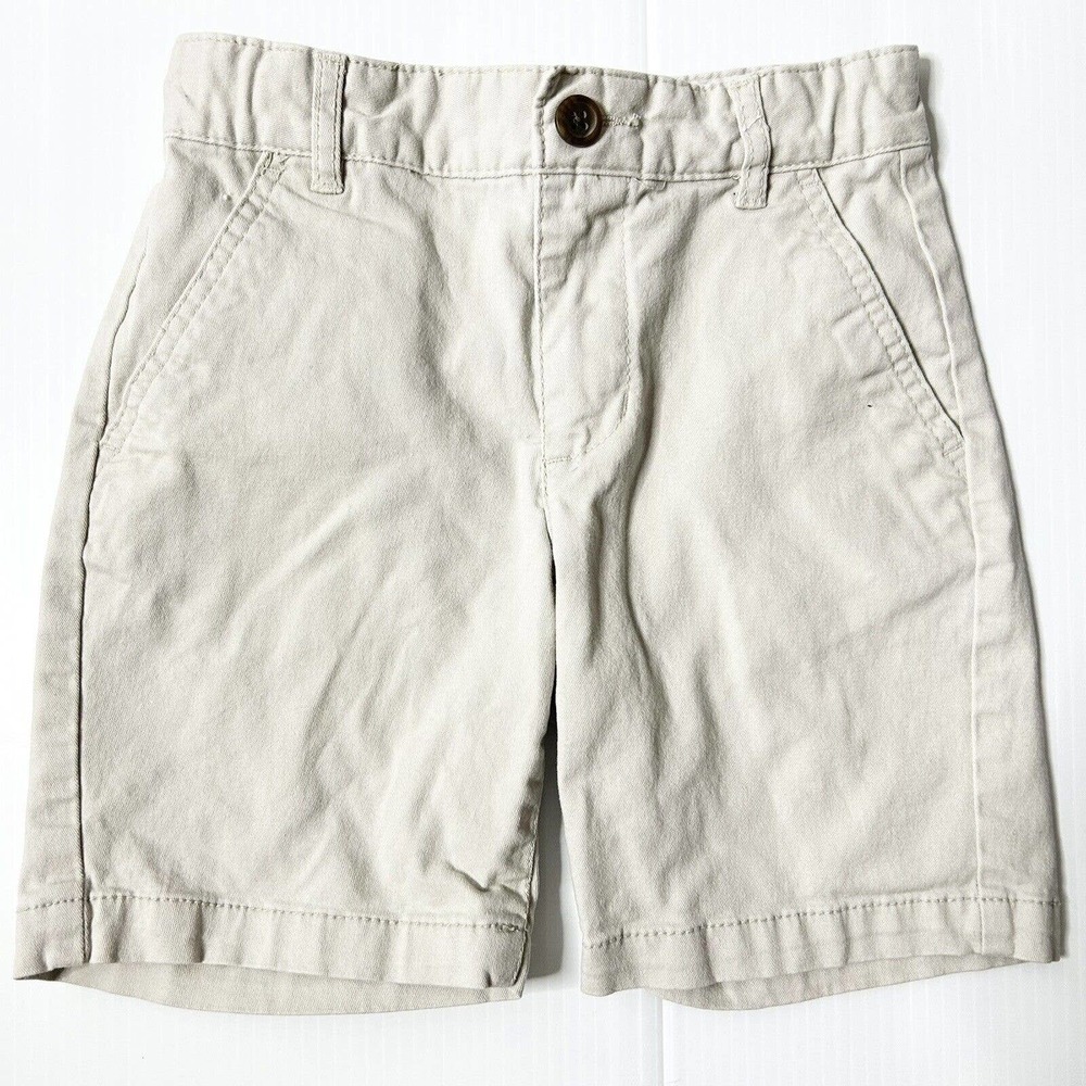 Old Navy Boys Size 6 Shorts Khaki Chino Adjustable Waist Casual